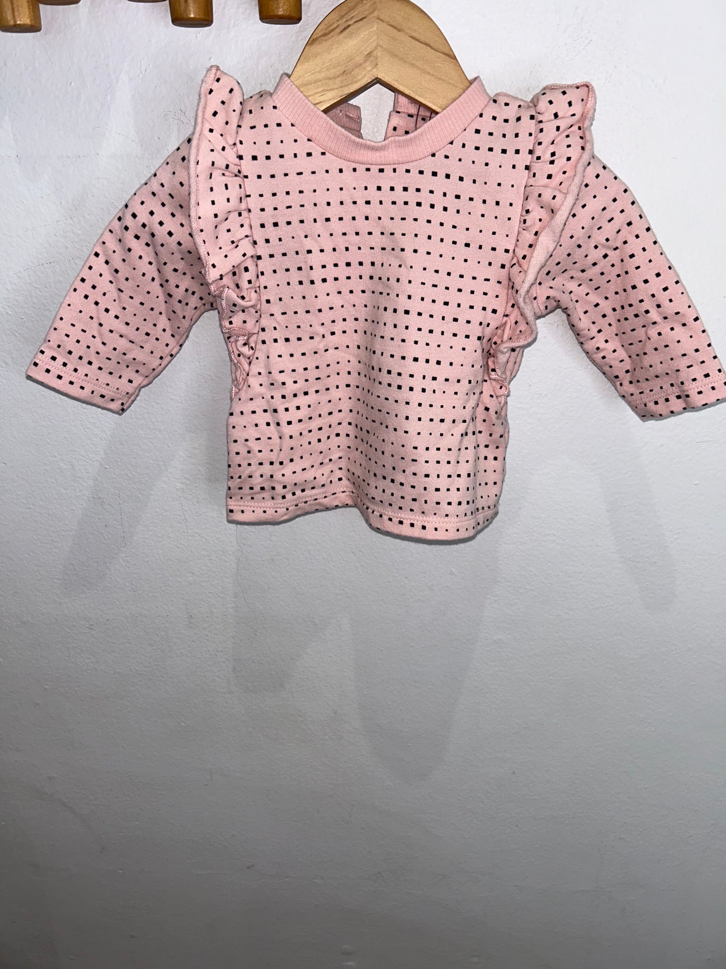 Pink squares jogger set 0-3m