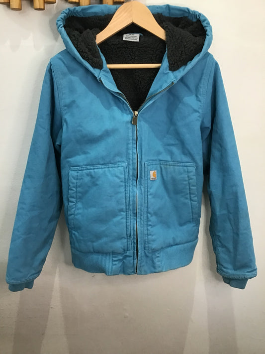 Blue Carhartt jacket 10-12y
