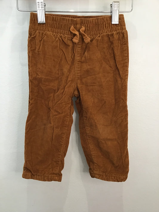 Pants rich brown cord 12-18m