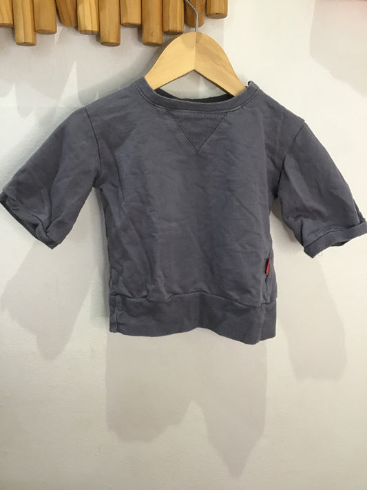 Redfish organics grey pullover 2y