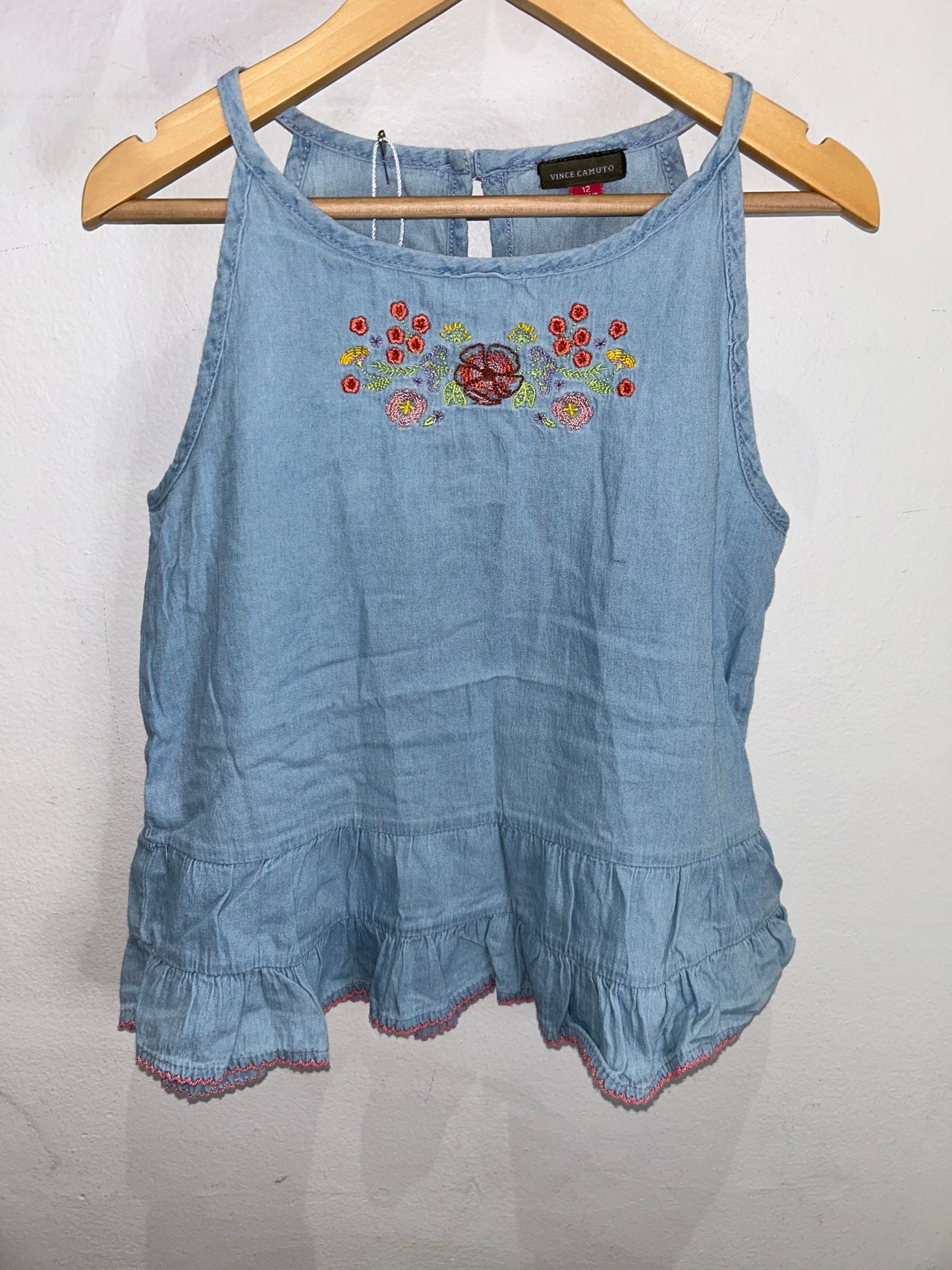 Embroidery light chambray set 12y