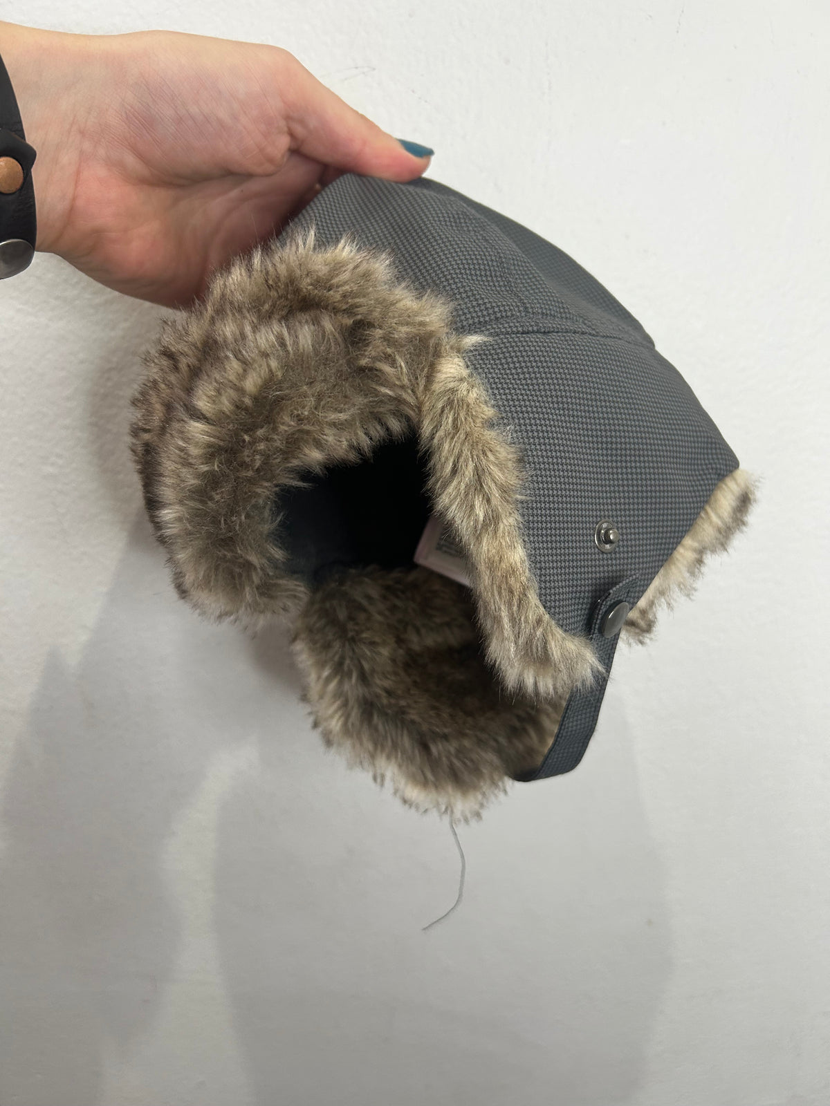 Grey aviator hat 4-6m
