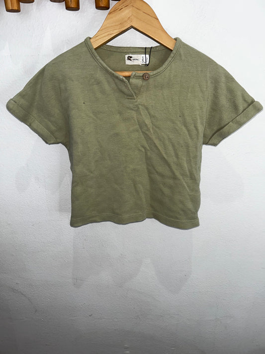 Norsu Organic sage henley 2-3y