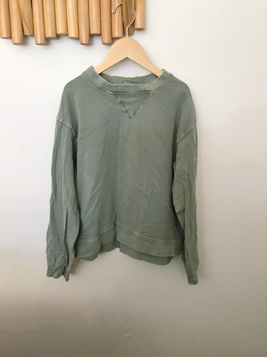 Washed green pullover 10y