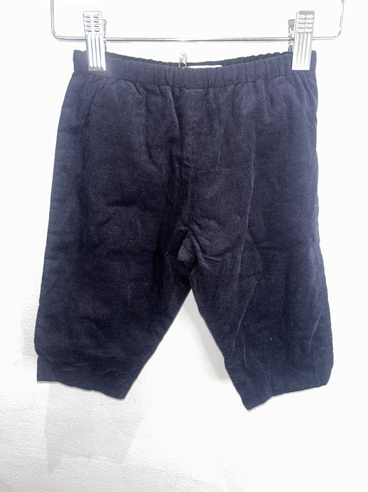 Black cord wide leg pants 12m NEW