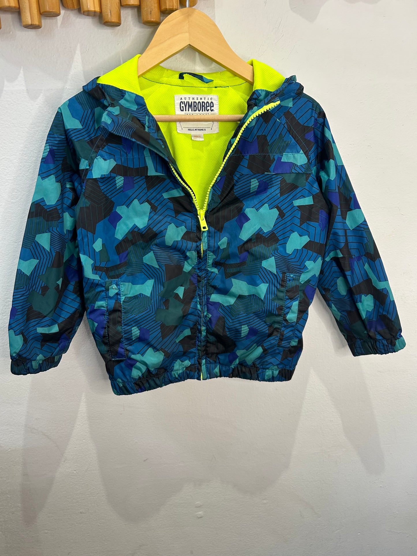 Blue print windbreaker 4y
