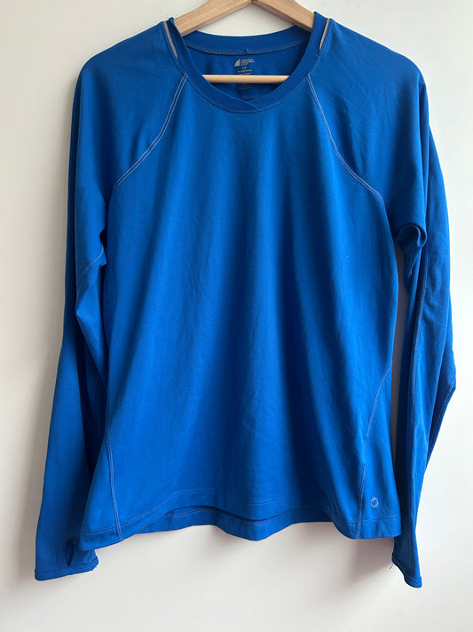 Blue base layer tee L
