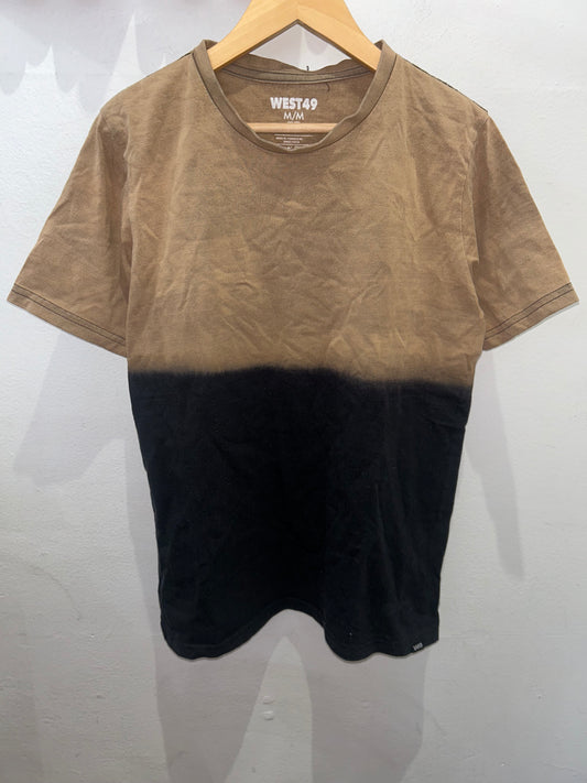 Brown and black tee 10-12y