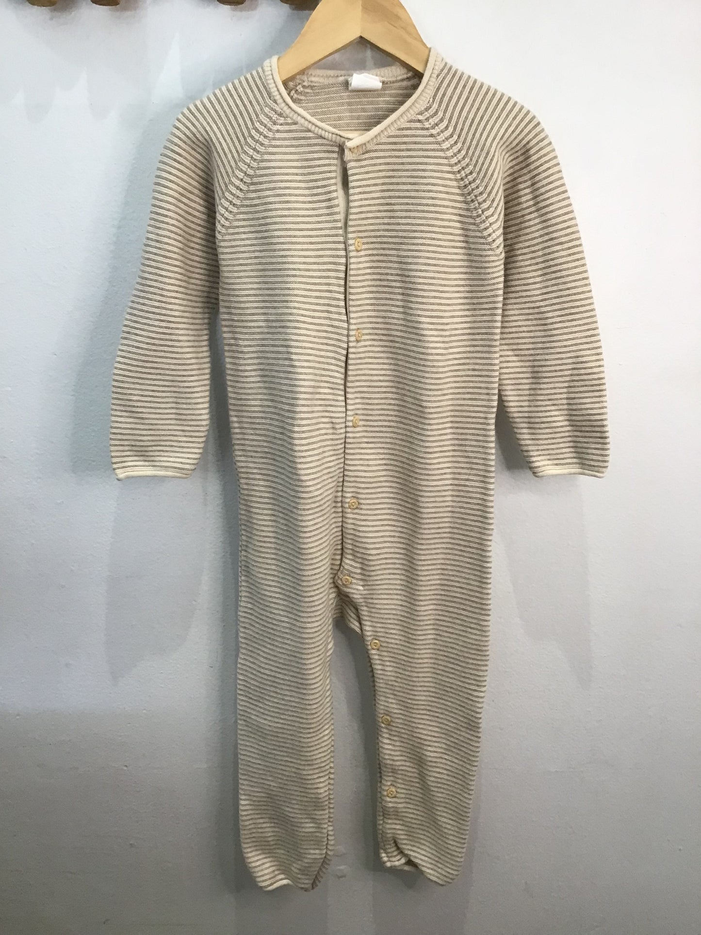 Romper stripe soft knit 2-3y