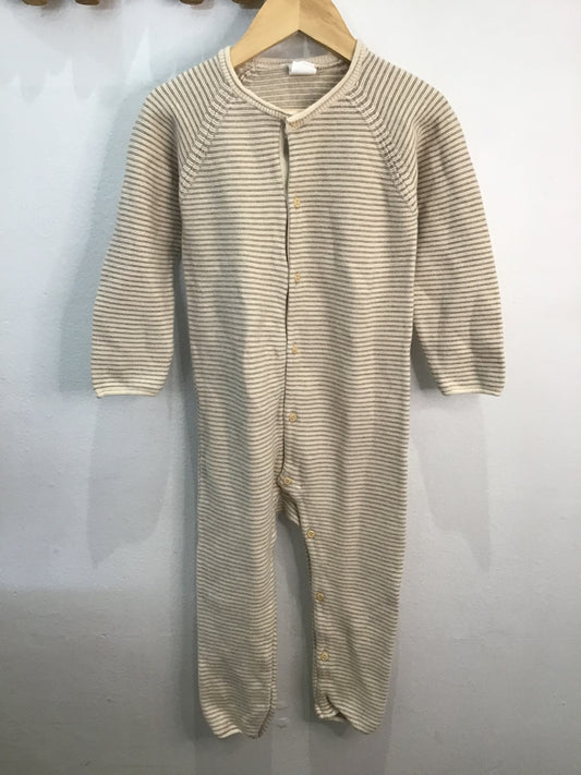 Romper stripe soft knit 2-3y