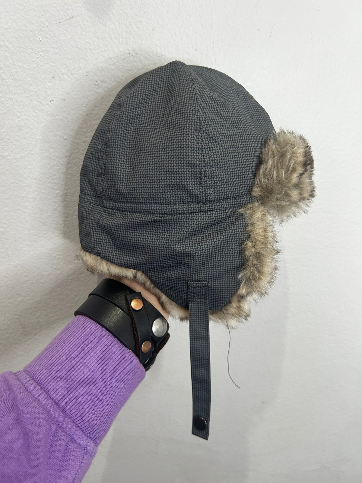 Grey aviator hat 4-6m