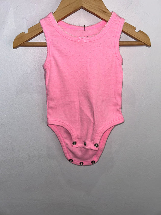 Neon pink tanktop onesie 3m