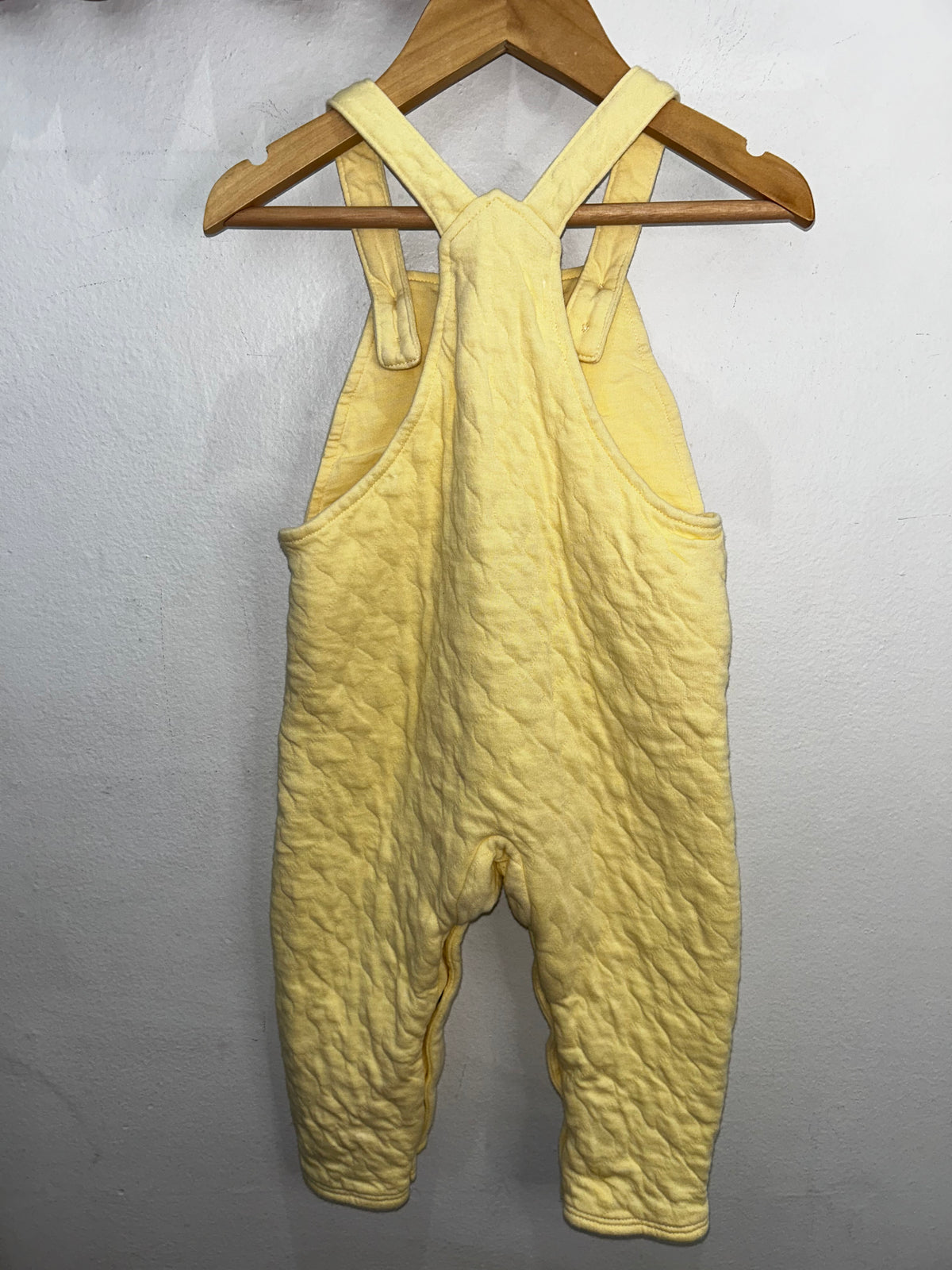 Yellow quilted romper 12-18m