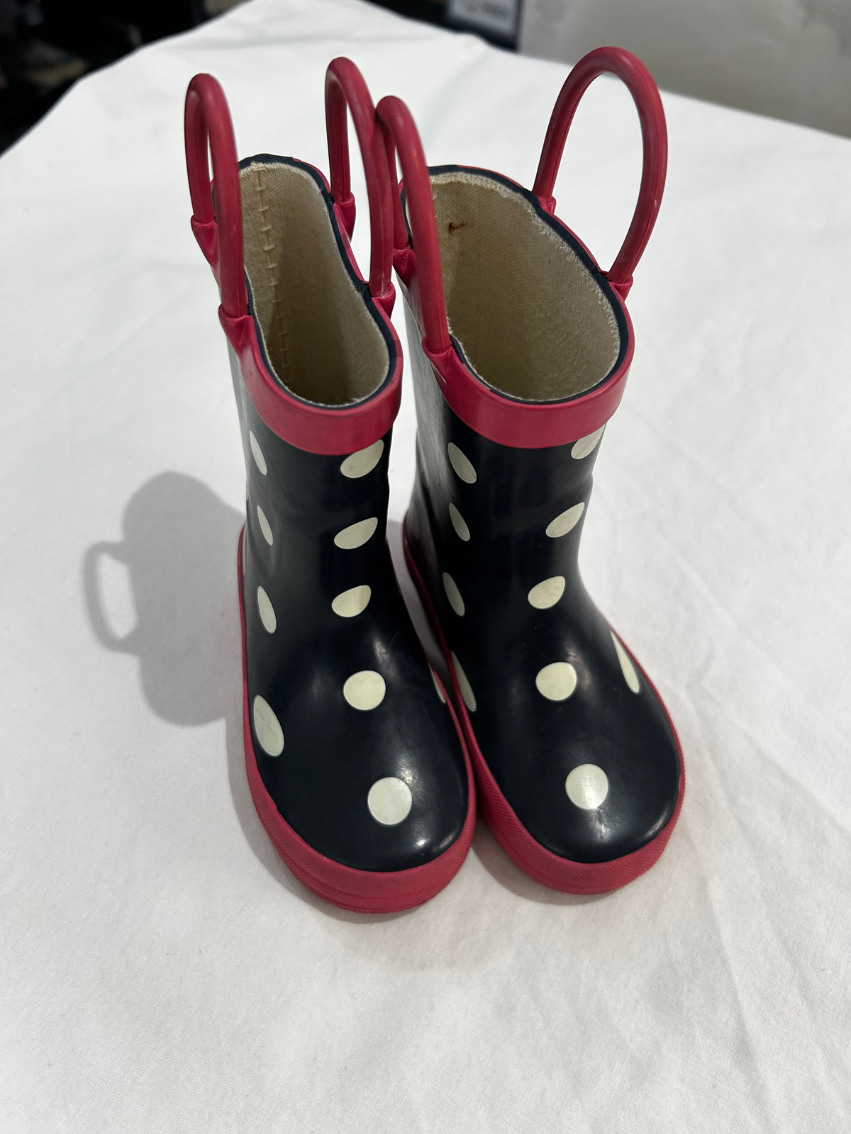 C4 polka dots rainboots