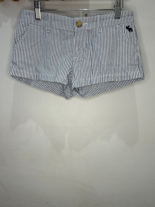 Blue stripe short shorts 14y
