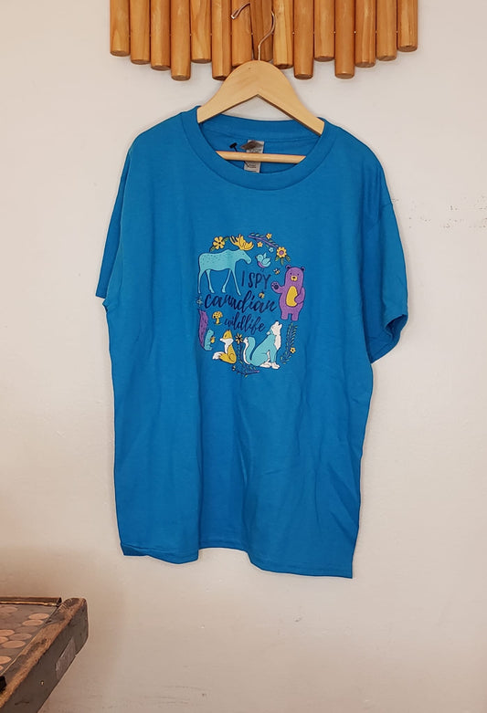 Canadian wildlife tee 12-14y