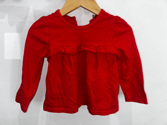 Red a-line longsleeve 18-24m