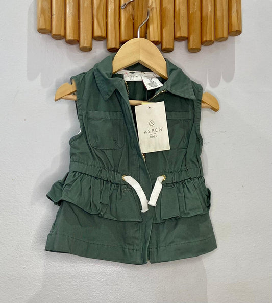 Olive vest 18m NEW