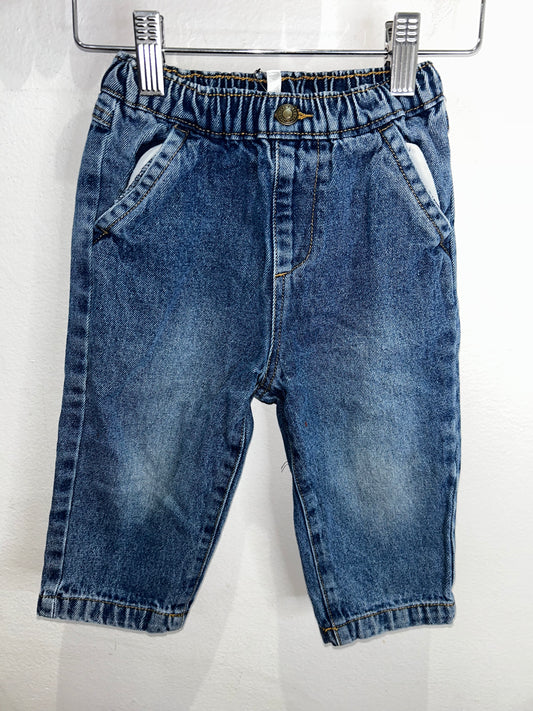Riley and Cru wide leg jeans 18-24m