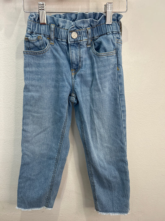 Relax taper jeans raw hem 5y