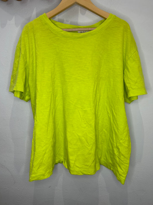 Boxy lime tee - adult M