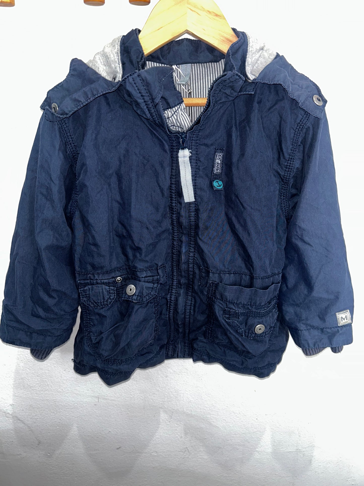 Navy cargo jacket 18-24m
