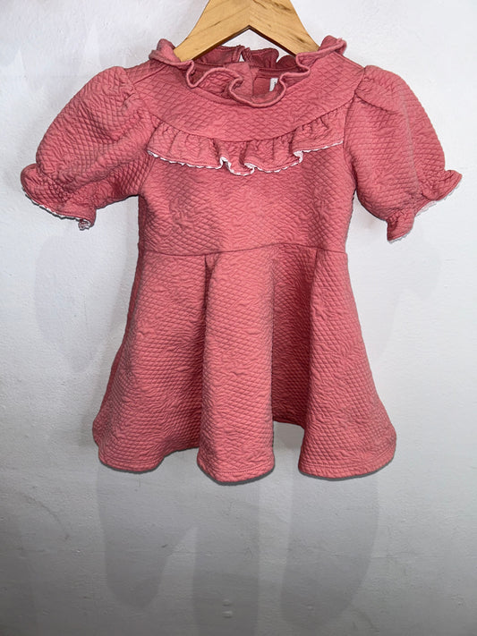 Janie & Jack quilted collar dress 18-24m