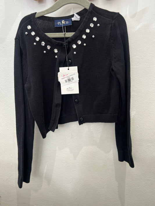 Sweater crop gem cardigan 5-6y
