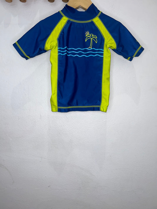 Blue Palms Rash Guard 12-18m