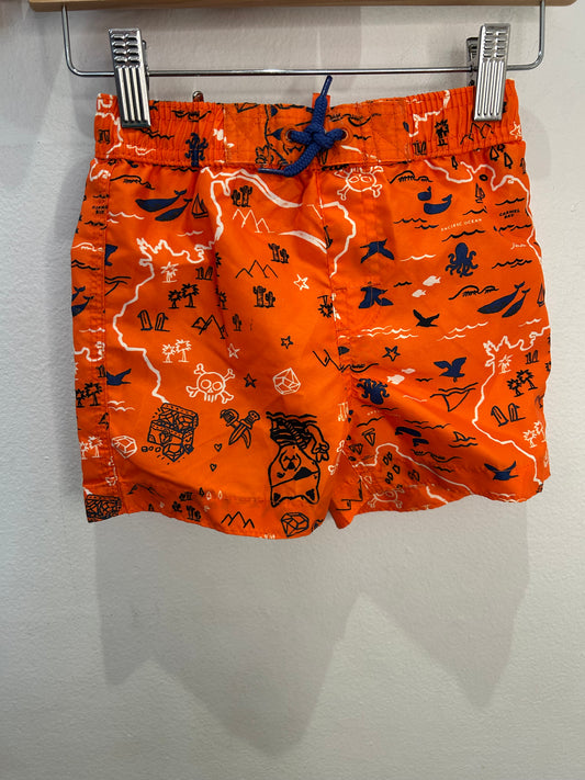 Orange swim shorts 18-24m