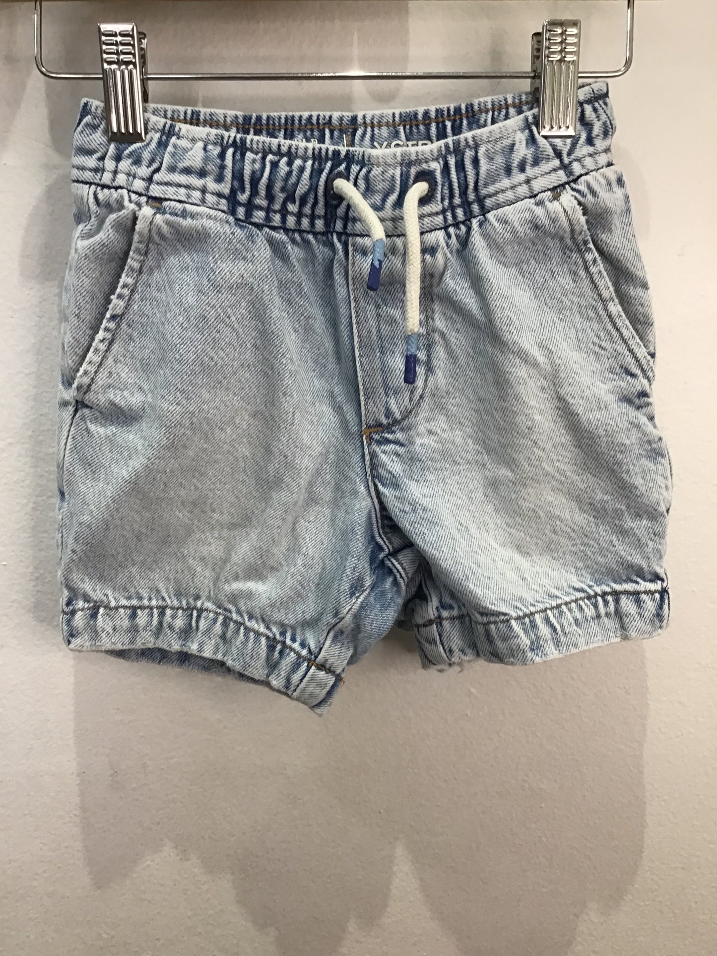 Shorts pull-on acid wash jeans 4-5y
