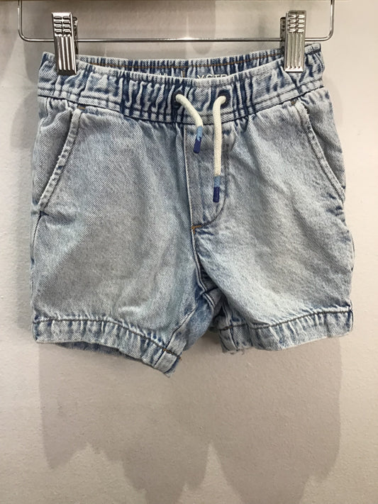 Shorts pull-on acid wash jeans 4-5y