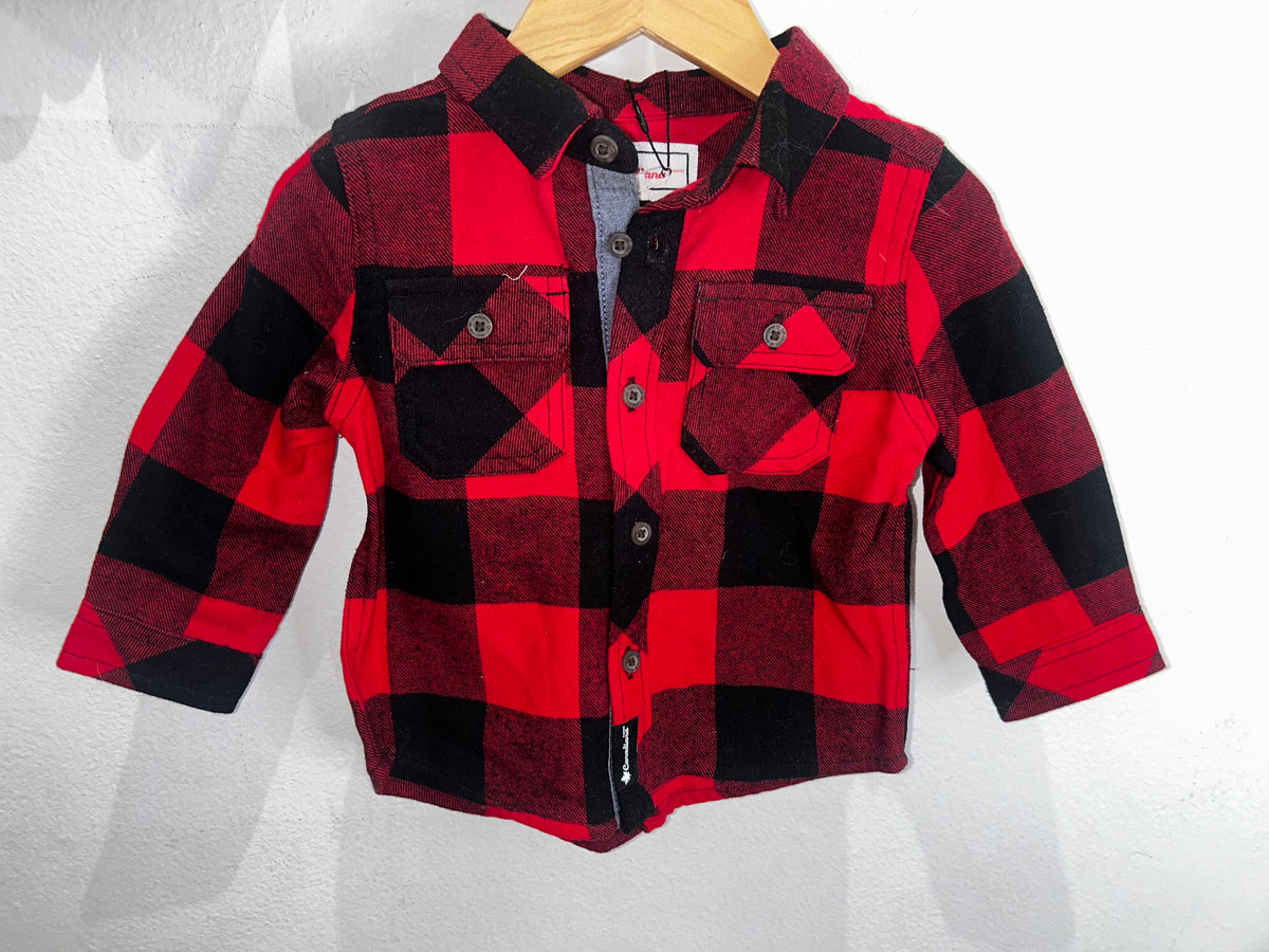 Red flannel shirt 18m