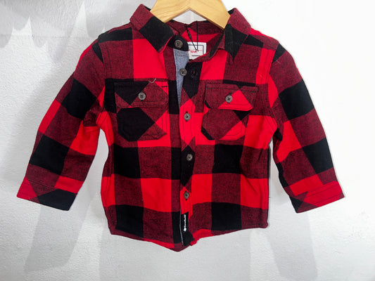 Red flannel shirt 18m