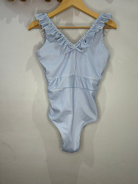 Blue stripes swimsuit 8-10y