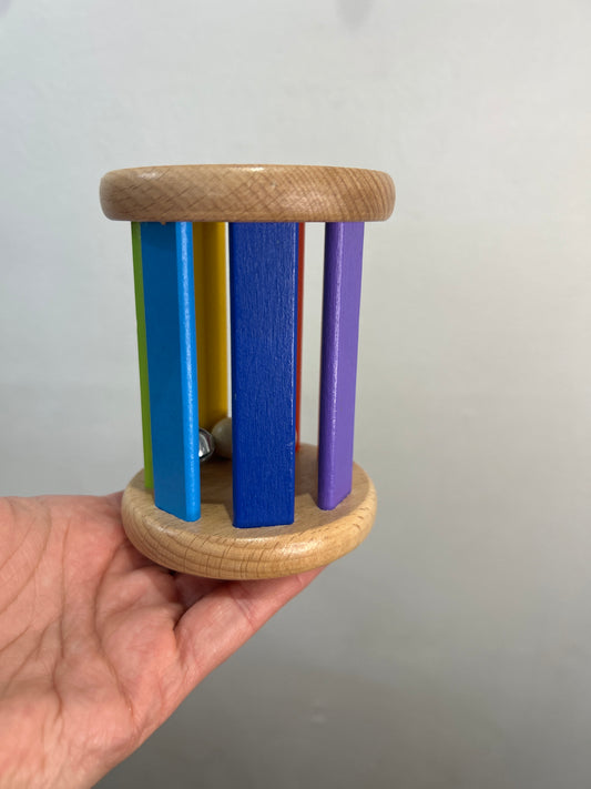 Rainbow wooden roller