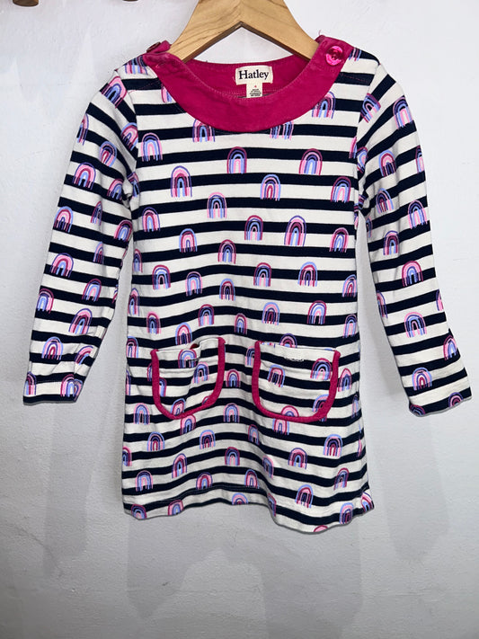 Hatley rainbows pocket dress 4y