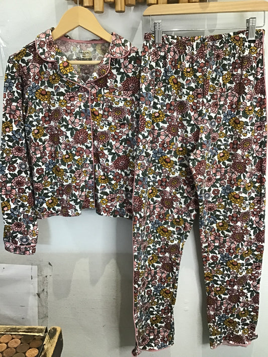 Fancy floral pyjamas 10-12y