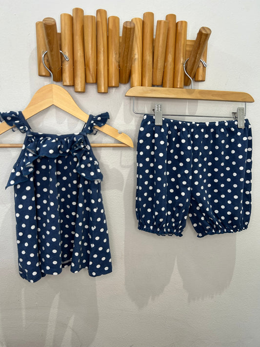 Polka dots shorty set 18m