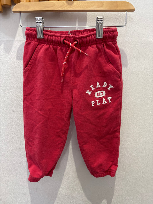 Red set play red joggers 24m
