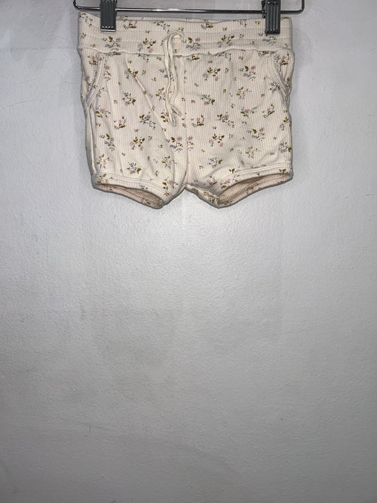 Ribbed floral shorts 6y