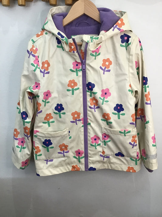 Flowers rain jacket 6-7y
