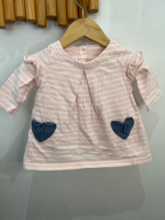Denim pockets dress 0-3m