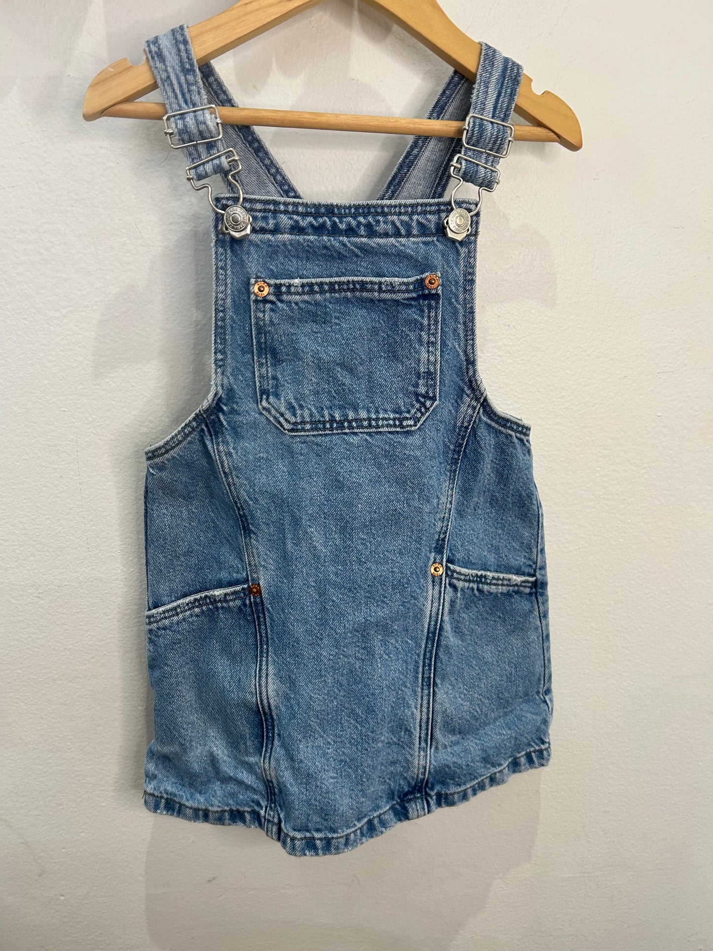 Denim skirt romper 4y