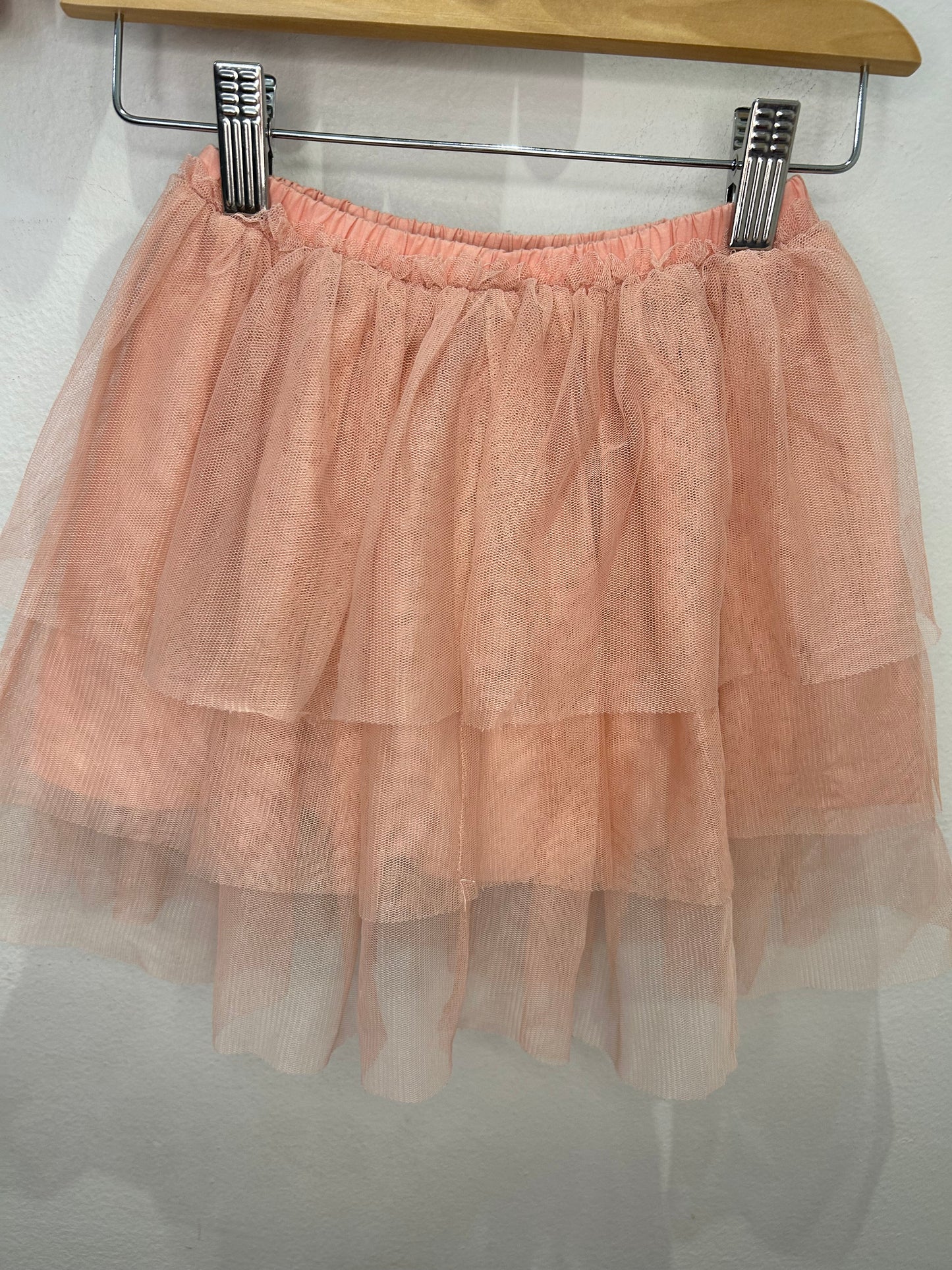 Peach tulle skirt 4-5y