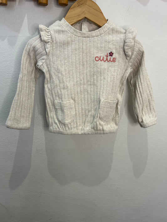 Cutie ribbed longsleeve 12m