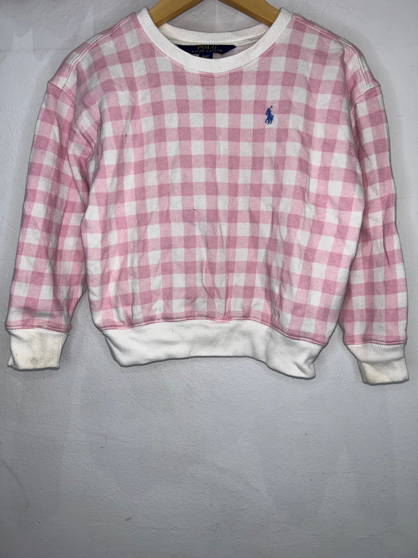 Pink checkered set 6y