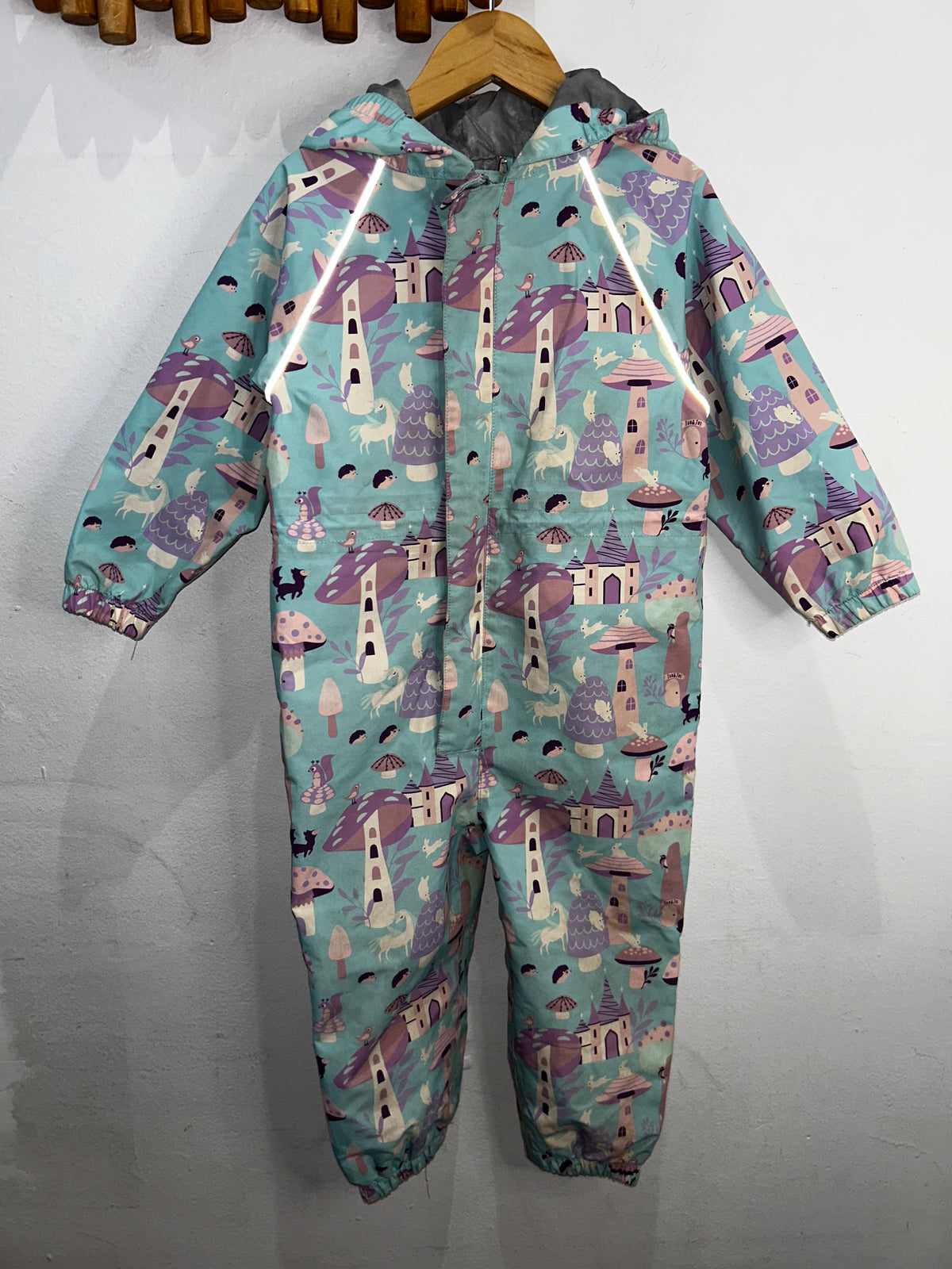 Jan & Jul fairytale rainsuit 2y
