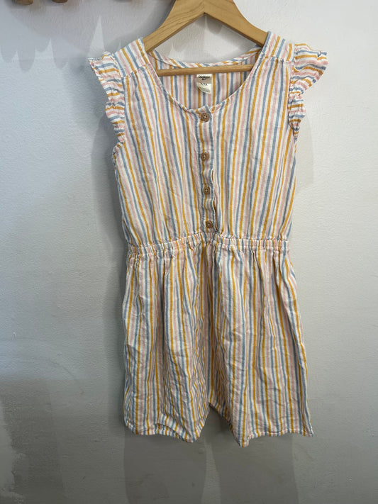 Vertical stripes breezy dress 7y