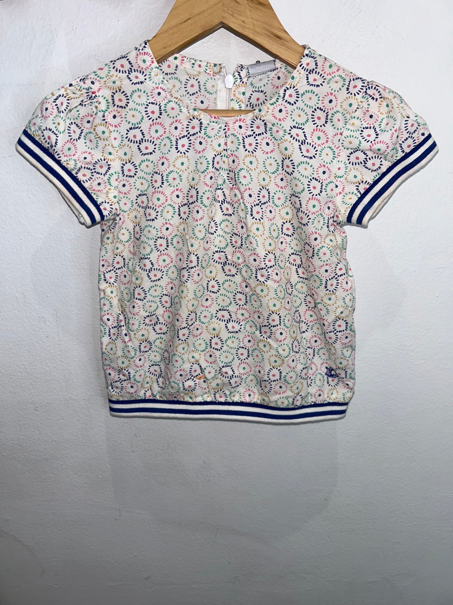 Petit Bateau pattern blouse 3y